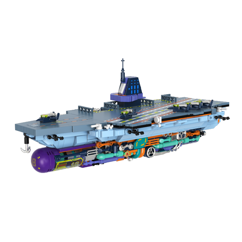 iBlock Aircraft Carrier Display Model Kit SKU image - IB1201__IB1201-白底.png