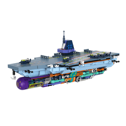 iBlock Aircraft Carrier Display Model Kit SKU image - IB1201__IB1201-白底.png