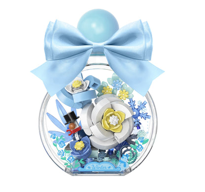iBlock Seasonal Flower Garden 4-Model Building Set SKU image - IB2101-4__IB2101-4-white.jpg
