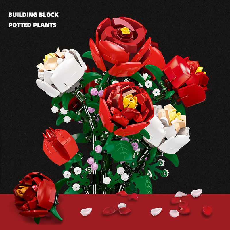 JIESTAR Fine Model. Rose Flower Building Block Set - JJ9010-2.jpg