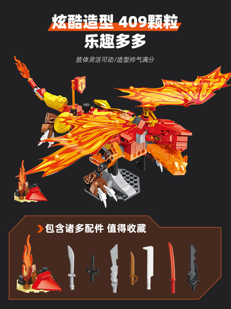 JIESTAR Kai'S Flame Dragon Evo Building Block Set - JJ9019-2.jpg