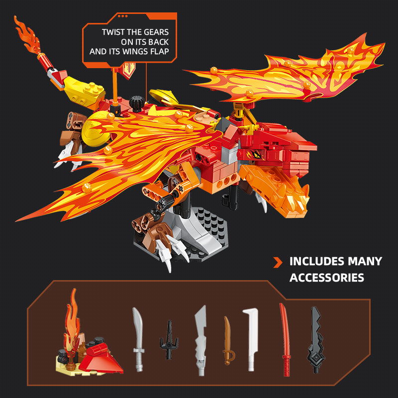 JIESTAR Kai'S Flame Dragon Evo Building Block Set - JJ9019-3.jpg