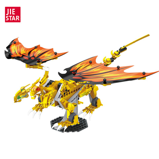 JIESTAR Lloyd'S Golden Super Dragon Building Block Set - JJ9020-白底.jpg