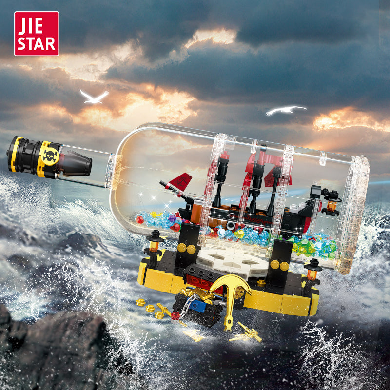 JIESTAR Bottle Within A Bottle [Including Lighting Accessories] 3 Aa Dry Batteries (Not Delivered) Building Block Set - JJ9026-1.jpg