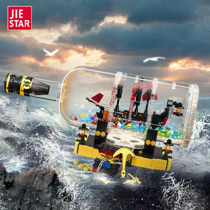JIESTAR Bottle Within A Bottle [Including Lighting Accessories] 3 Aa Dry Batteries (Not Delivered) Building Block Set - JJ9026-1.jpg