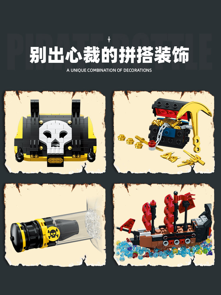 JIESTAR Bottle Within A Bottle [Including Lighting Accessories] 3 Aa Dry Batteries (Not Delivered) Building Block Set - JJ9026-3.jpg