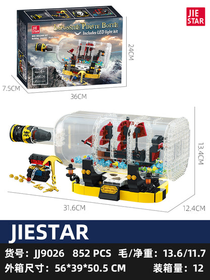 JIESTAR Bottle Within A Bottle [Including Lighting Accessories] 3 Aa Dry Batteries (Not Delivered) Building Block Set SKU image - JJ9026-sku.jpg