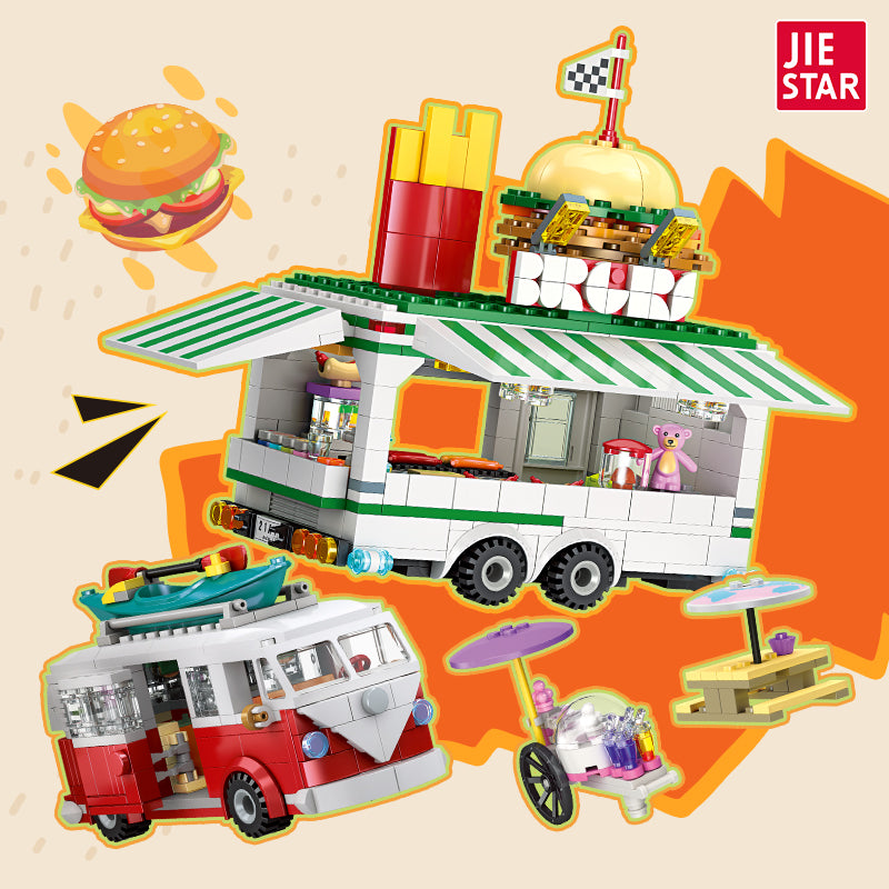 JIESTAR Burger Cart Building Block Set - JJ9041-1.jpg