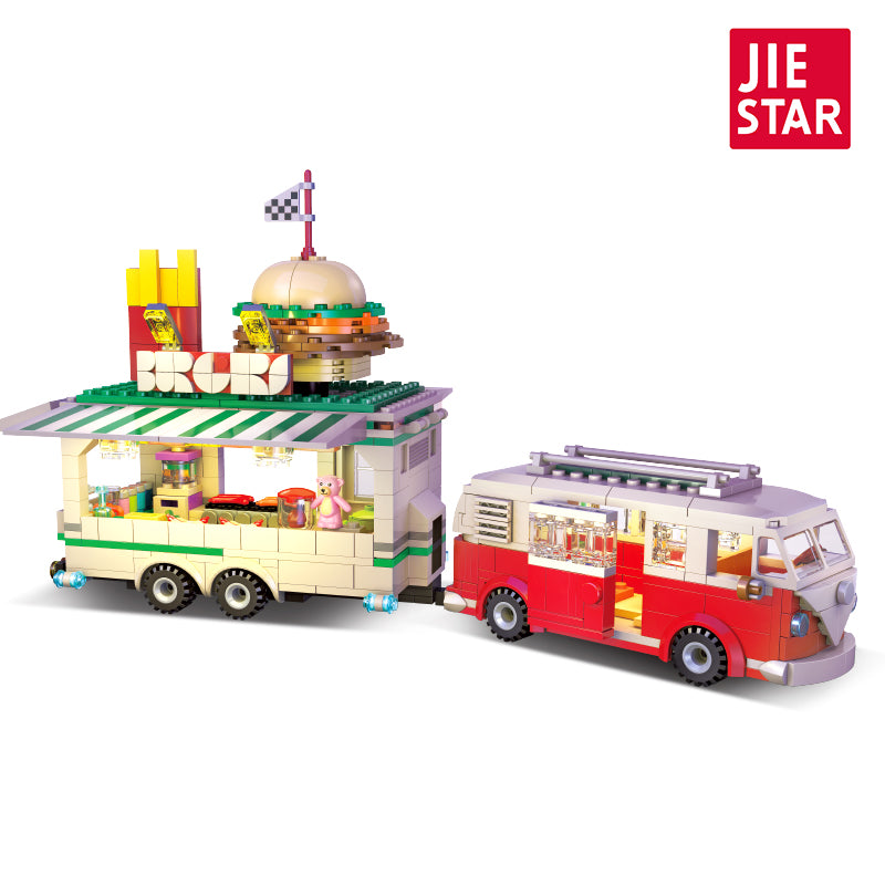 JIESTAR Burger Cart Building Block Set - JJ9041-白底.jpg