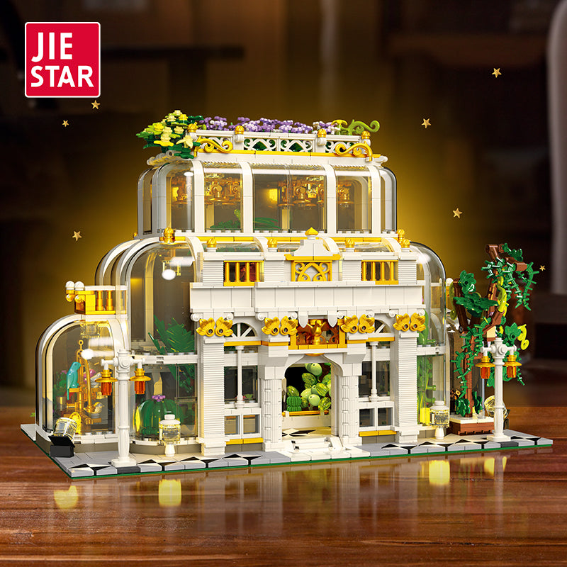 JIESTAR Botanical Garden [Including Lighting Parts] Round Lighting Parts*12 Capsules Building Block Set - JJ9044-1.jpg