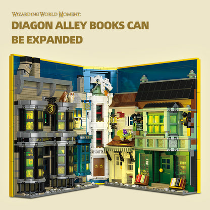 JIESTAR 对角巷书：奥利凡德魔杖店、丽痕书店【含Led灯光件】 Building Block Set - JJ9058-3.jpg