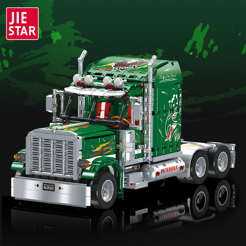 JIESTAR American Truck (Technical Vehicle) [Remote Control Battery Pack Needs To Be Purchased Separately] Building Block Set - JJ9069-1.jpg