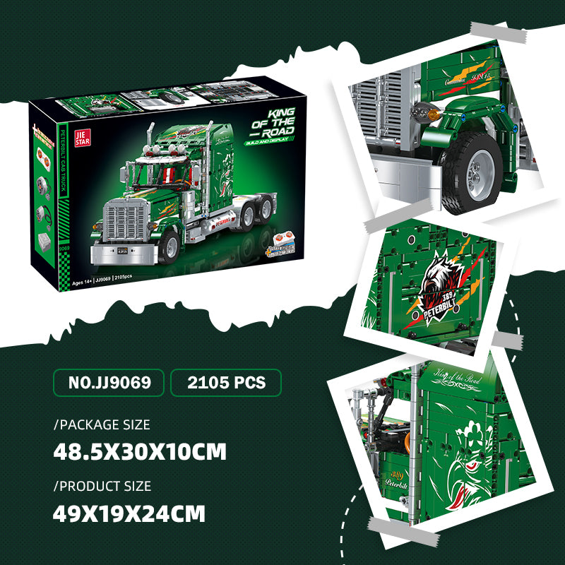 JIESTAR American Truck (Technical Vehicle) [Remote Control Battery Pack Needs To Be Purchased Separately] Building Block Set - JJ9069-2.jpg