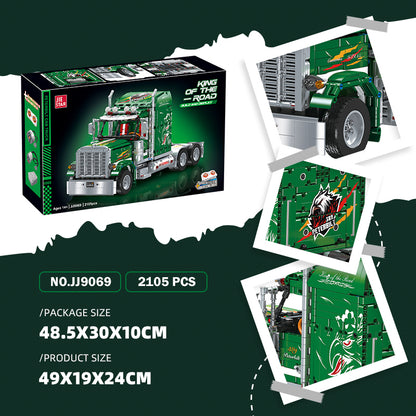 JIESTAR American Truck (Technical Vehicle) [Remote Control Battery Pack Needs To Be Purchased Separately] Building Block Set - JJ9069-2.jpg