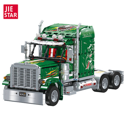 JIESTAR American Truck (Technical Vehicle) [Remote Control Battery Pack Needs To Be Purchased Separately] Building Block Set - JJ9069-白底.jpg