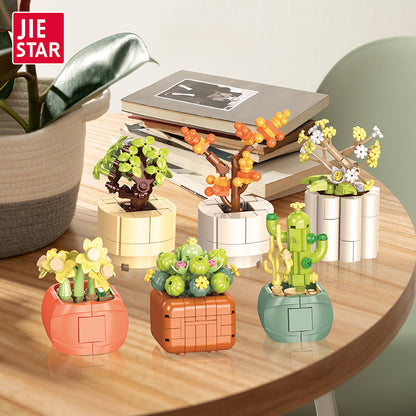 JIESTAR Small Potted Plant Building Block Set - JJ9080-1.jpg