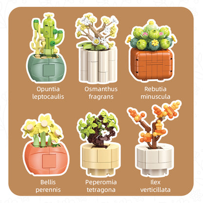 JIESTAR Small Potted Plant Building Block Set - JJ9080-2.jpg