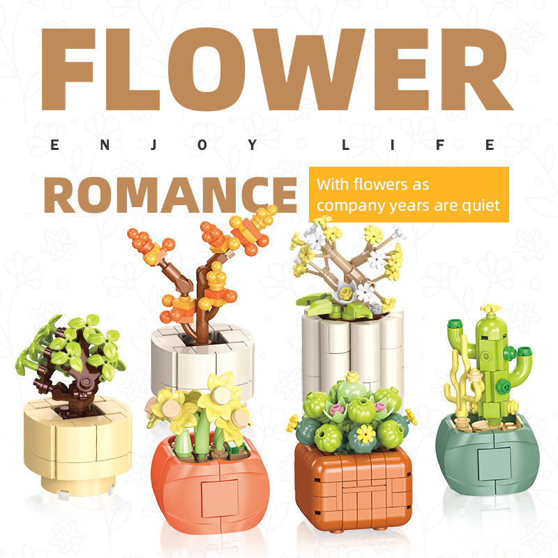 JIESTAR Small Potted Plant Building Block Set - JJ9080-3.jpg