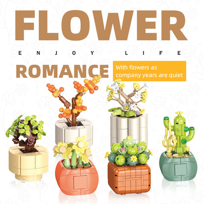 JIESTAR Small Potted Plant Building Block Set - JJ9080-3.jpg