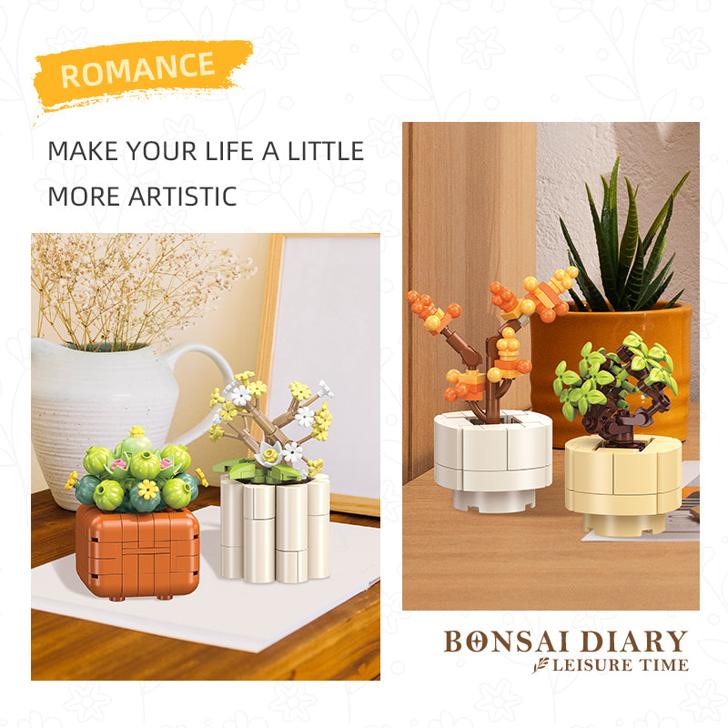 JIESTAR Small Potted Plant Building Block Set - JJ9080-4.jpg