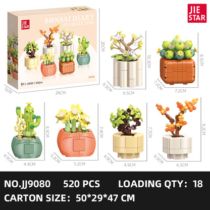 JIESTAR Small Potted Plant Building Block Set SKU image - JJ9080-sku.jpg