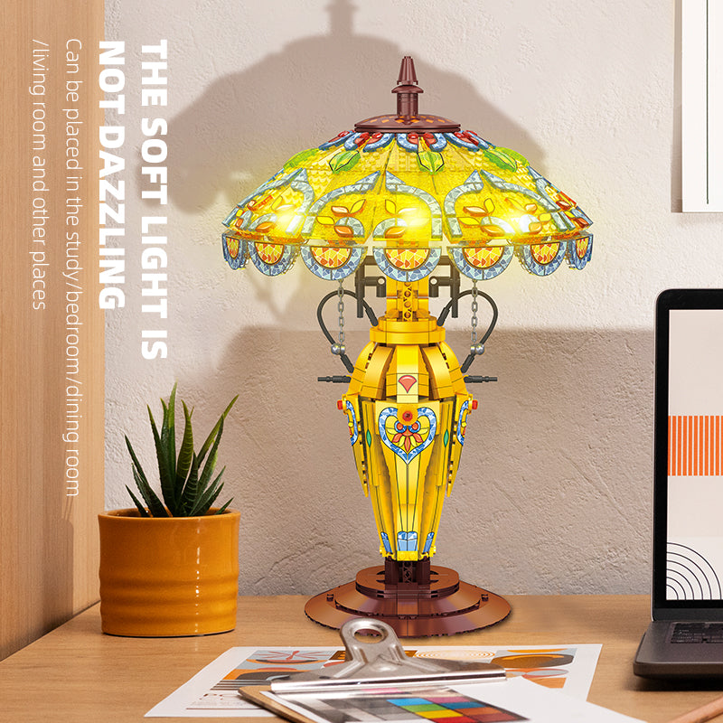 JIESTAR Retro Desk Lamp [Including Led Lighting *1 Piece] Building Block Set - JJ9081-3.jpg
