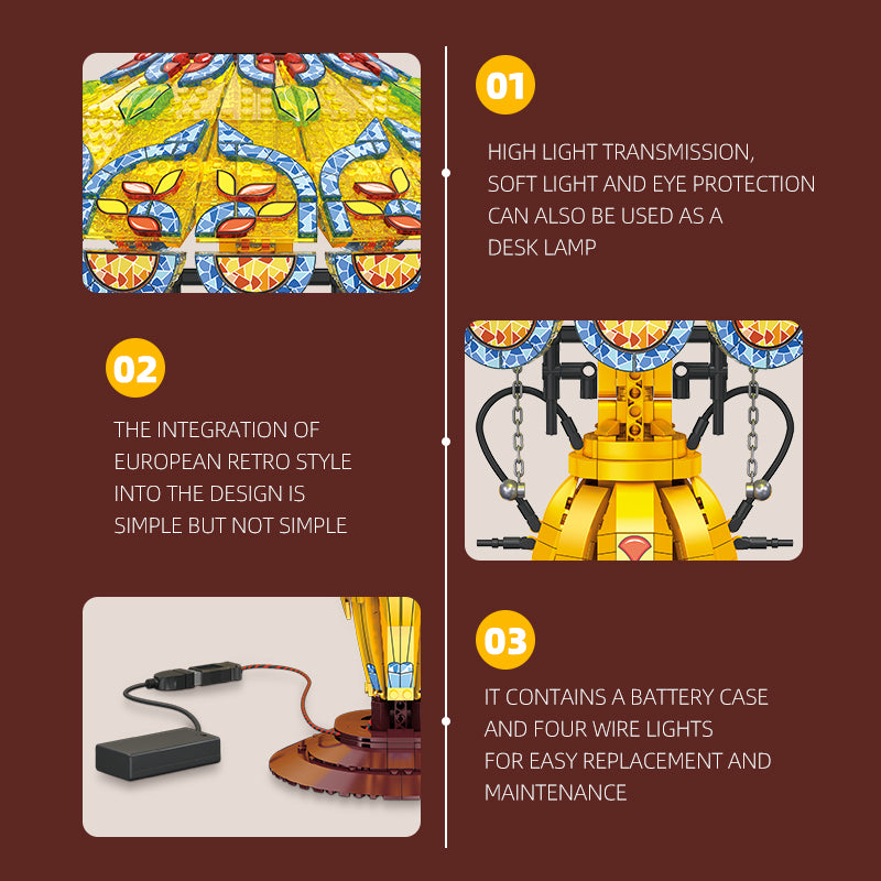 JIESTAR Retro Desk Lamp [Including Led Lighting *1 Piece] Building Block Set - JJ9081-4.jpg