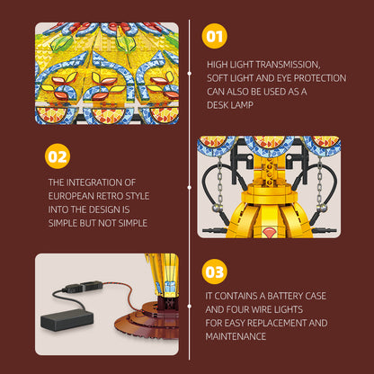 JIESTAR Retro Desk Lamp [Including Led Lighting *1 Piece] Building Block Set - JJ9081-4.jpg