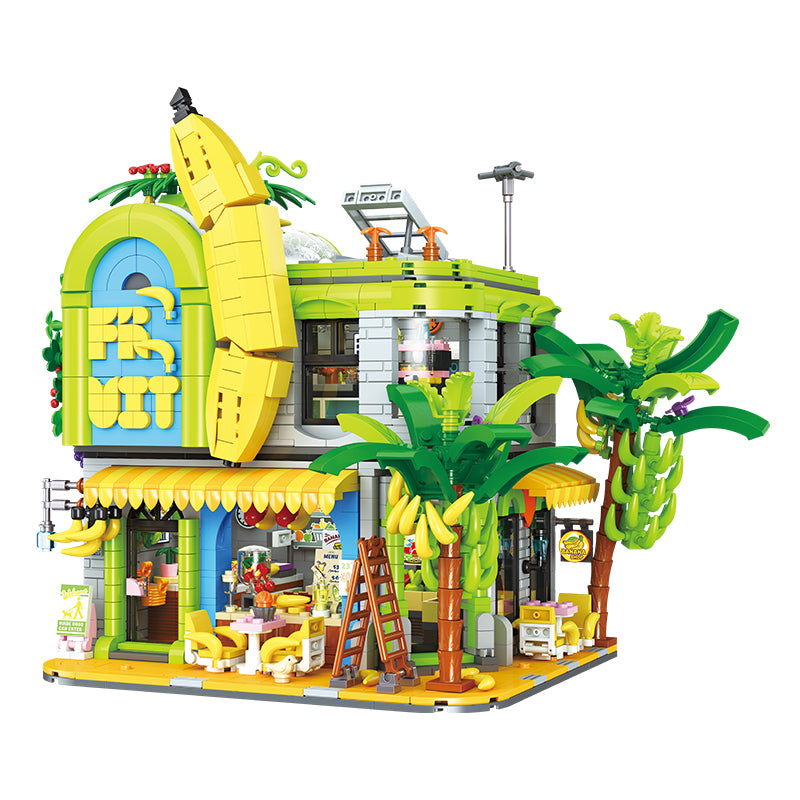 JIESTAR Banana Shop [Including Lighting Accessories] Built-In Ag3 Button Battery *8 Pieces Building Block Set - JJ9083-白底.jpg