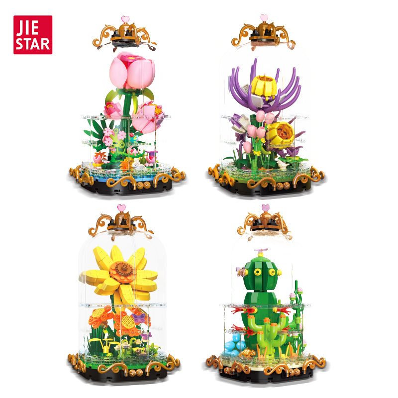 JIESTAR Flower Building Block Set 4-Pack - JJ9084-JJ9087-白底.jpg