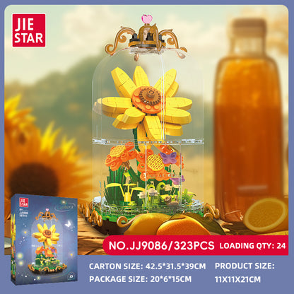 JIESTAR Flower Building Block Set 4-Pack SKU image - JJ9086.jpg