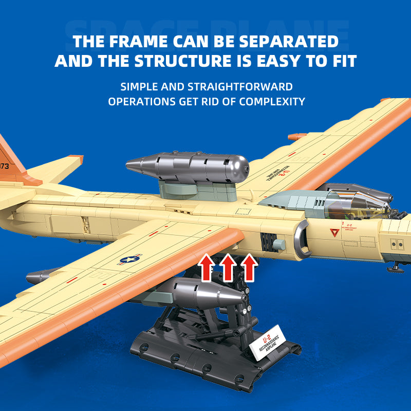JIESTAR U-2 Reconnaissance Airplane Building Block Set - JJ9097-3.jpg