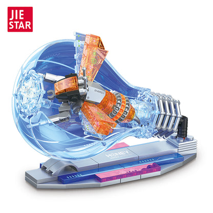 JIESTAR Cyberpunk Insects: Bees [Including Lighting Parts] Building Block Set - JJ9100-白底.jpg