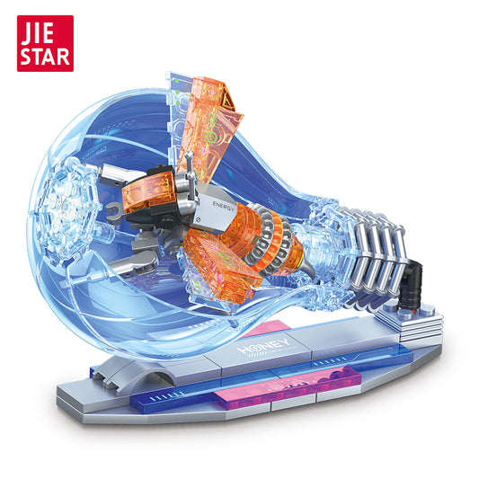 JIESTAR Cyberpunk Insects: Bees [Including Lighting Parts] Building Block Set - JJ9100-白底.jpg