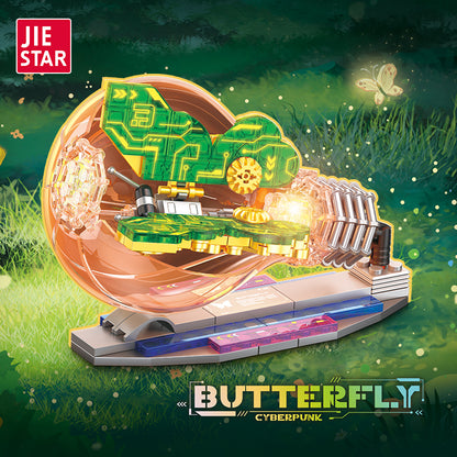 JIESTAR Cyberpunk Insects: Butterfly [Including Lighting Accessories] Building Block Set - JJ9103-1.jpg