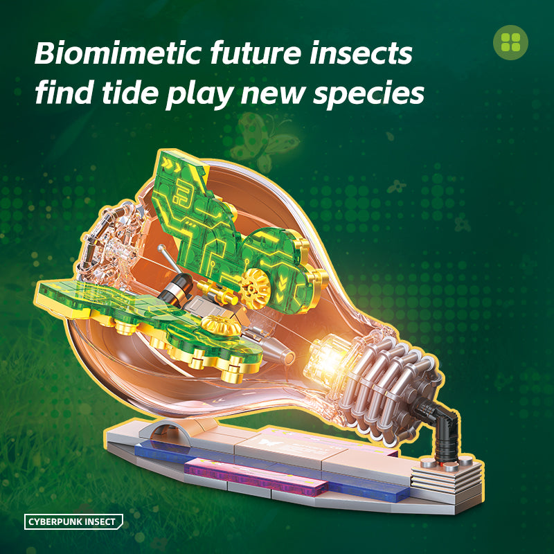 JIESTAR Cyberpunk Insects: Butterfly [Including Lighting Accessories] Building Block Set - JJ9103-2.jpg