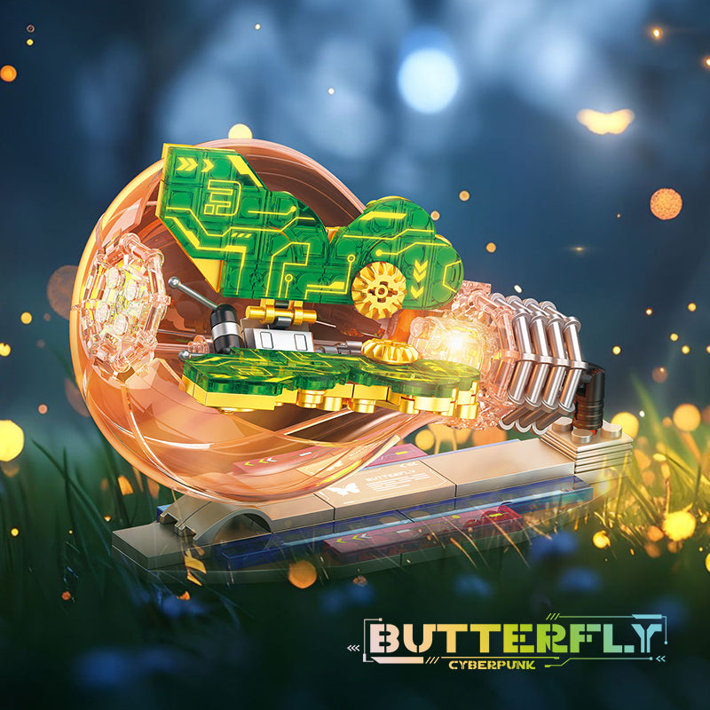 JIESTAR Cyberpunk Insects: Butterfly [Including Lighting Accessories] Building Block Set - JJ9103-4.jpg