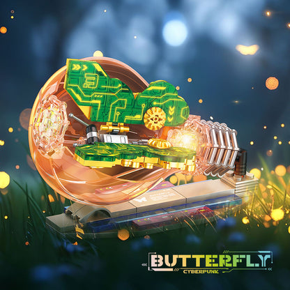 JIESTAR Cyberpunk Insects: Butterfly [Including Lighting Accessories] Building Block Set - JJ9103-4.jpg