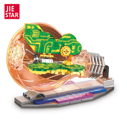 JIESTAR Cyberpunk Insects: Butterfly [Including Lighting Accessories] Building Block Set - JJ9103-白底.jpg