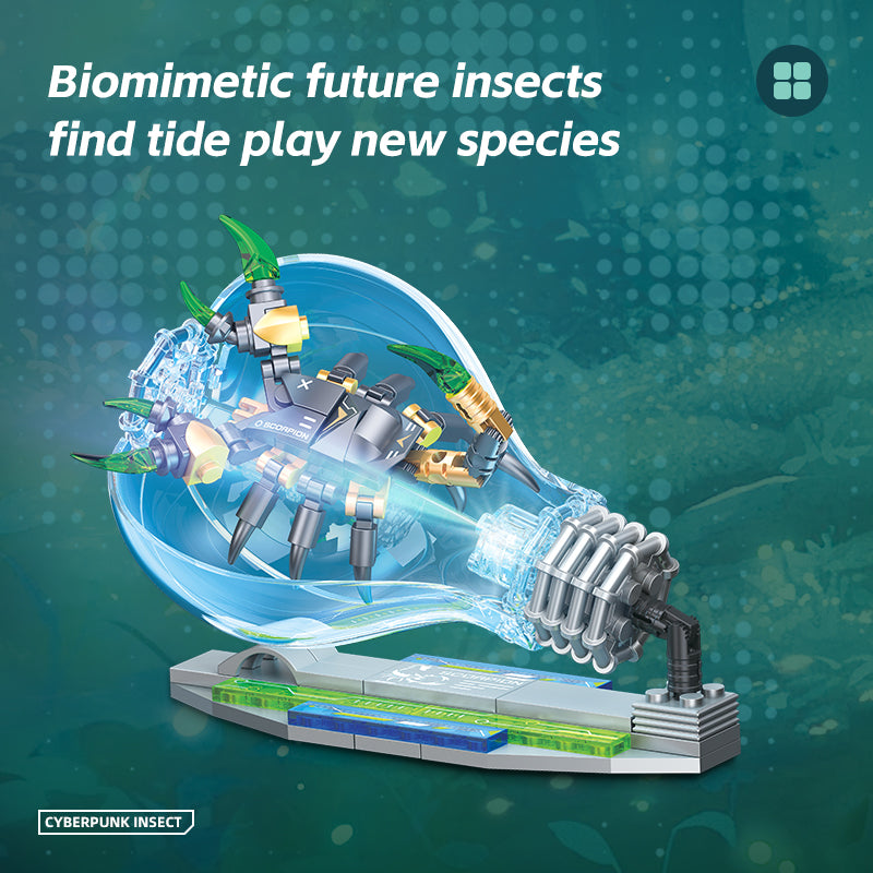 JIESTAR Cyberpunk Insects: Scorpions [Including Lighting Parts] Building Block Set - JJ9104-2.jpg