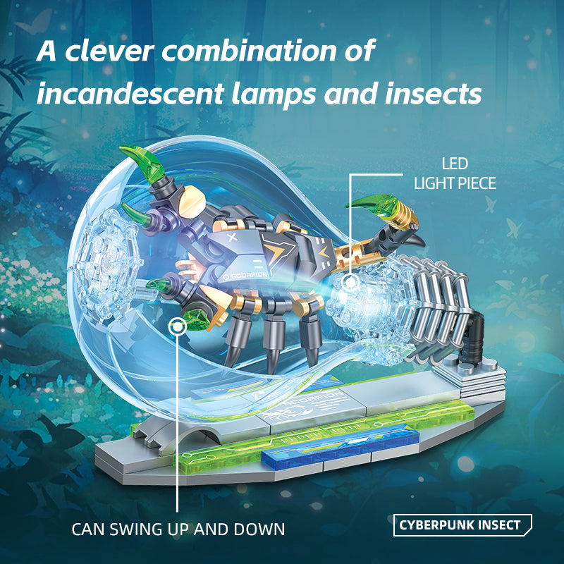 JIESTAR Cyberpunk Insects: Scorpions [Including Lighting Parts] Building Block Set - JJ9104-3.jpg