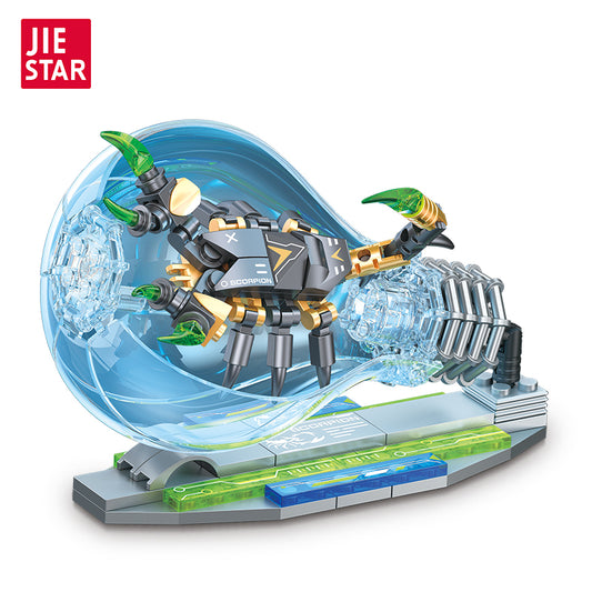 JIESTAR Cyberpunk Insects: Scorpions [Including Lighting Parts] Building Block Set - JJ9104-白底.jpg