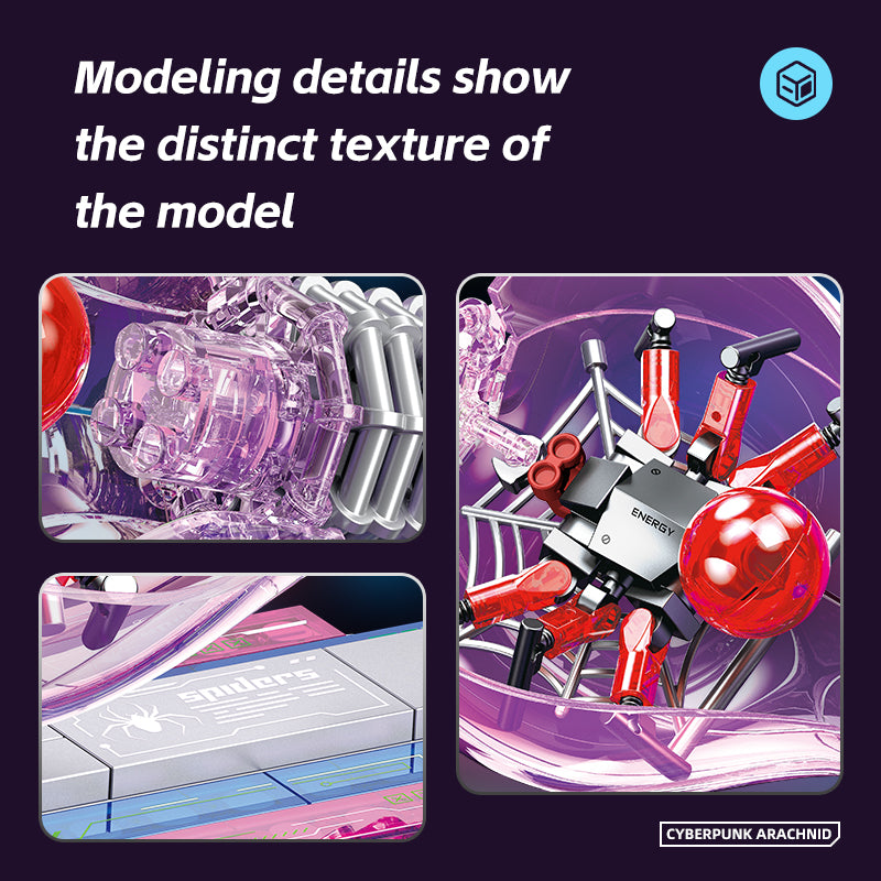 JIESTAR Cyberpunk Insects: Spiders [Including Lighting Parts] Building Block Set - JJ9105-3.jpg