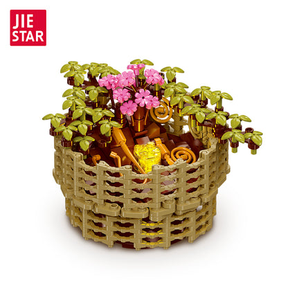 JIESTAR 千头菊盆栽 .内置Ag3扭扣电池*1粒 Building Block Set - JJ9109-白底.jpg