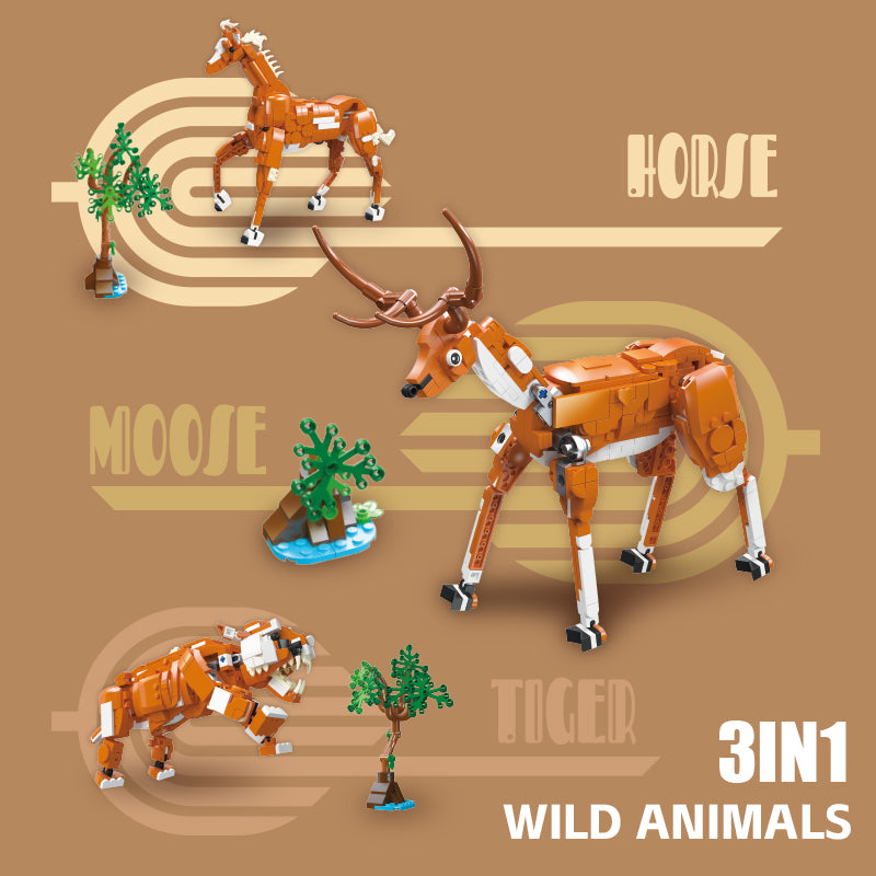 JIESTAR Horse (Three-In-One) Building Block Set - JJ9113-3.jpg