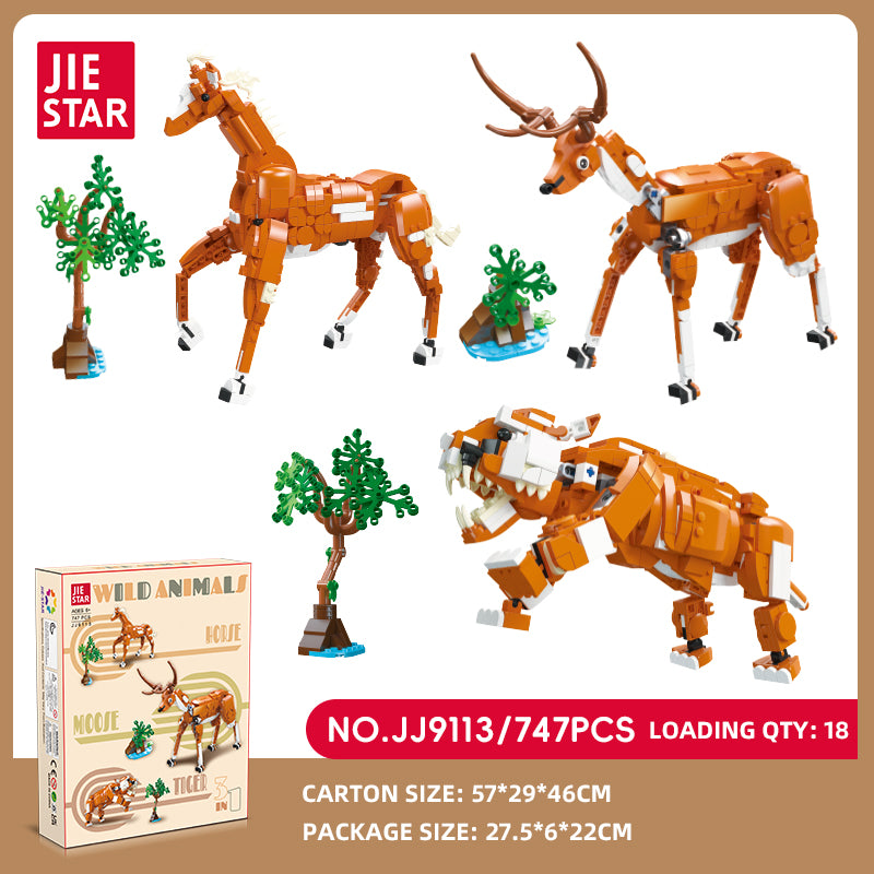 JIESTAR Horse (Three-In-One) Building Block Set SKU image - JJ9113-sku.jpg
