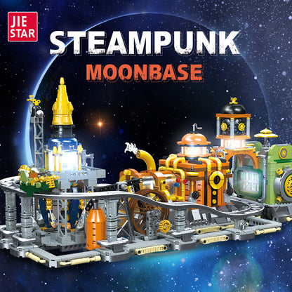 JIESTAR Steampunk Moon Base [Includes Lighting Accessories*4 Tablets] Building Block Set - JJ9114-1.jpg