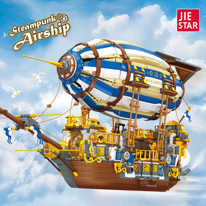 JIESTAR Steampunk Spaceship [Including Lighting Parts*3 Pieces] Building Block Set - JJ9126-1.jpg