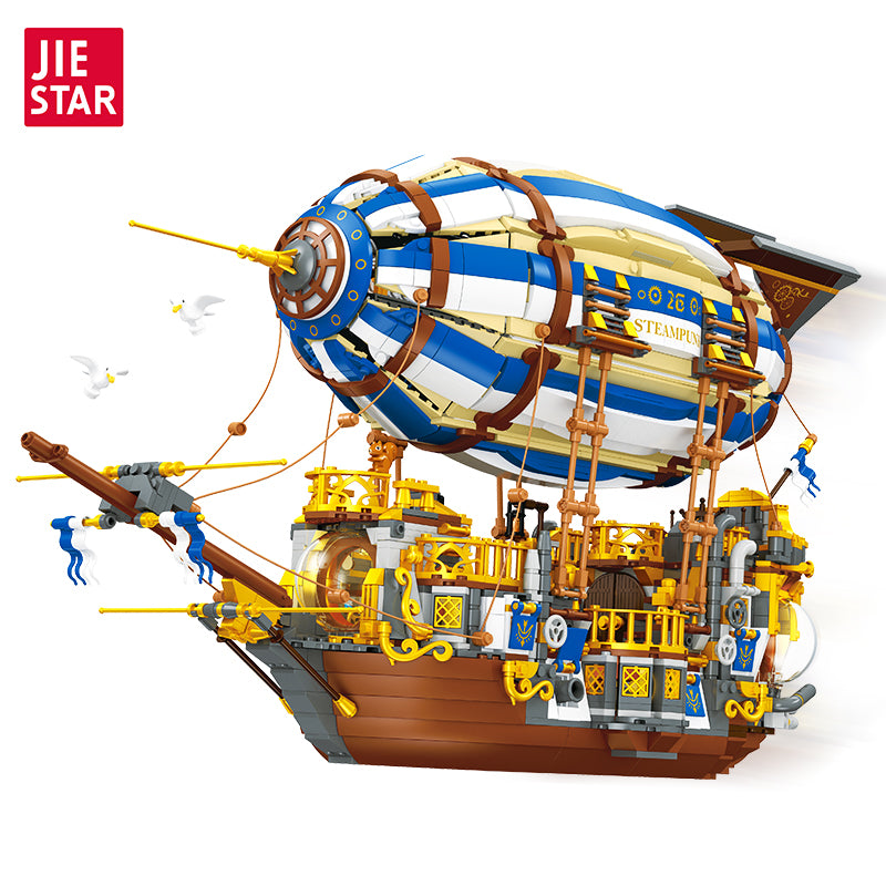 JIESTAR Steampunk Spaceship [Including Lighting Parts*3 Pieces] Building Block Set - JJ9126-白底.jpg