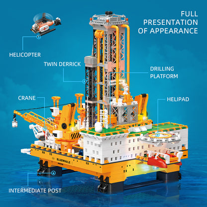 JIESTAR Blue Whale No. 1 Anvil Platform Building Block Set - JJ9135-2.jpg